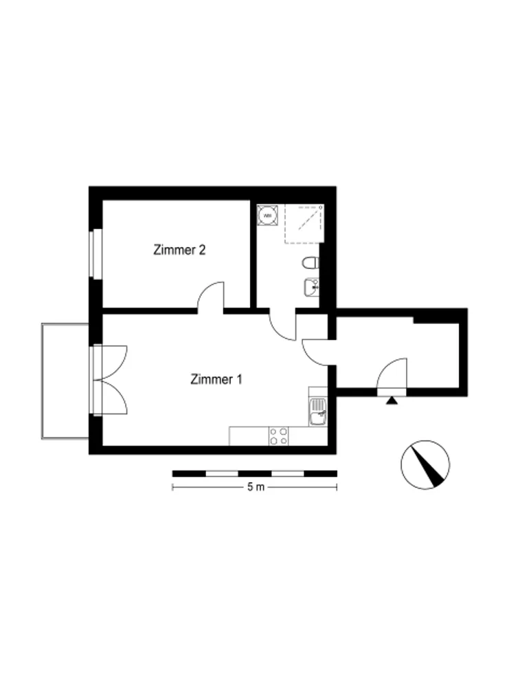 2 Zimmer Wohnung mit 59 m² in Berlin – Bild 1