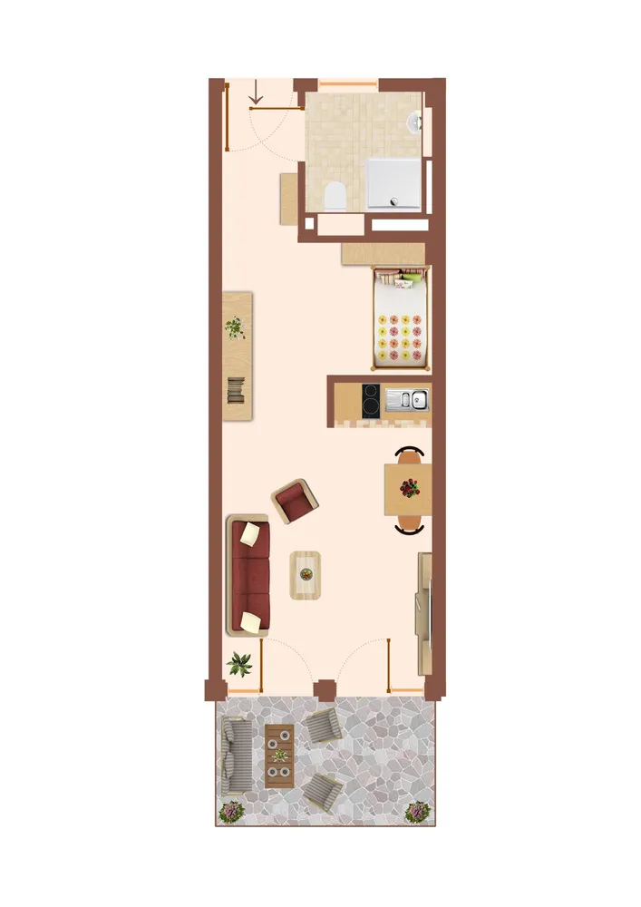 1 Zimmer Wohnung mit 44 m² in Nürnberg – Bild 10