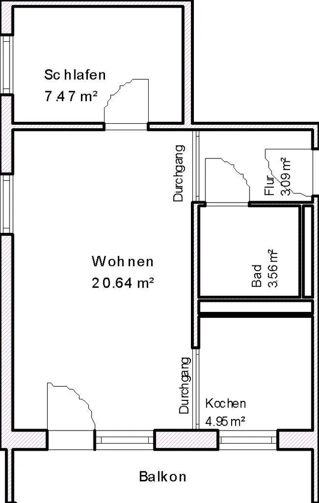 2 Zimmer Wohnung mit 43 m² in Magdeburg – Bild 5