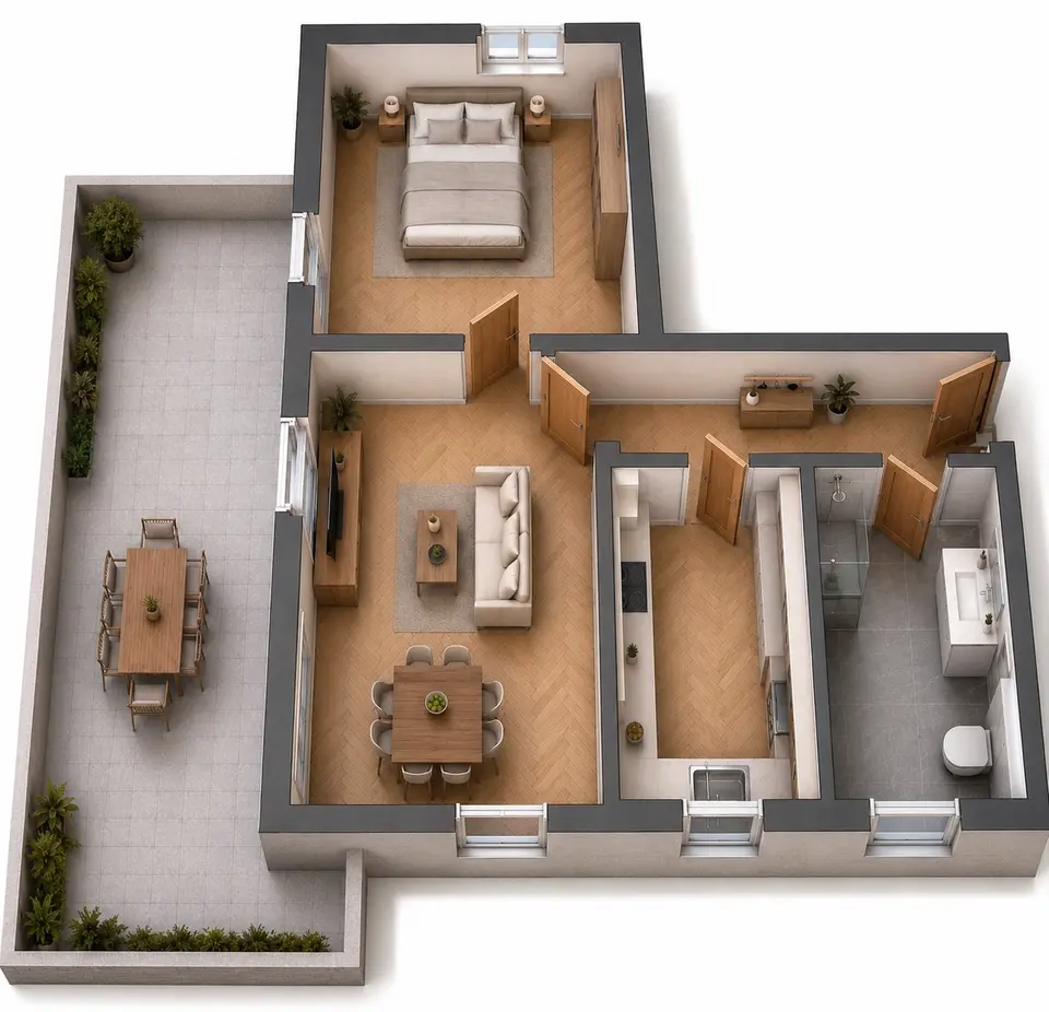 2 Zimmer Wohnung mit 16 m² in Nürnberg – Bild 9