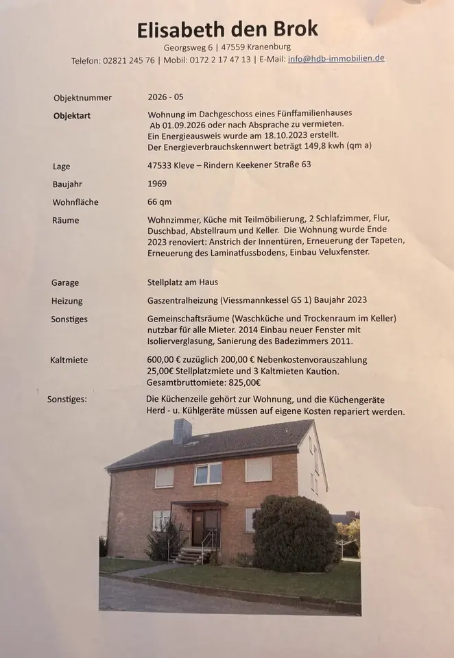 3 Zimmer Wohnung mit 70 m² in Kleve – Bild 8
