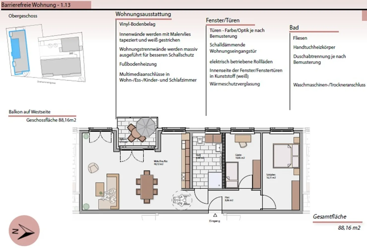 3 Zimmer Wohnung mit 88 m² in Worms – Bild 10