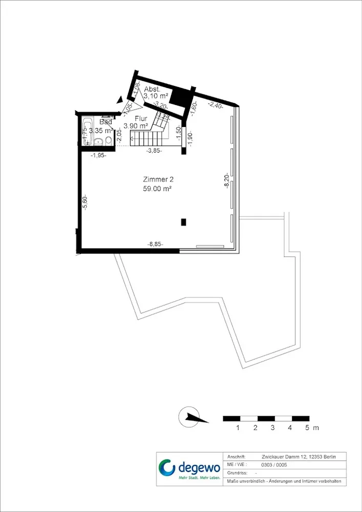 2 room apartment with 127 m² in Berlin – Photo 5
