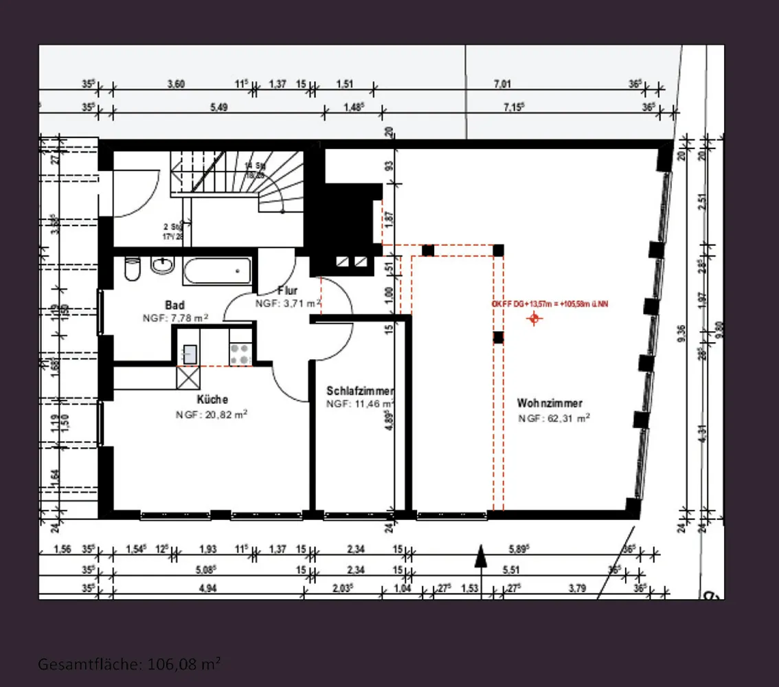 3 Zimmer Wohnung mit 106 m² in Bochum – Bild 4