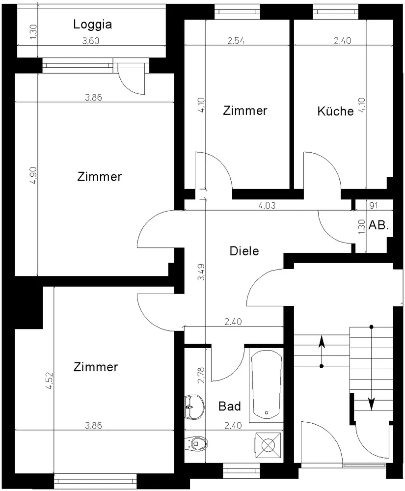3 Zimmer Wohnung mit 73 m² in Viersen – Bild 2