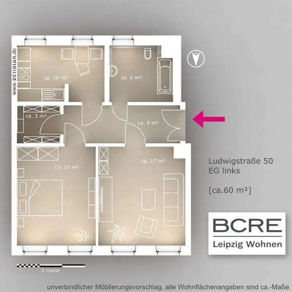 2 Zimmer Wohnung mit 62 m² in Leipzig – Bild 7