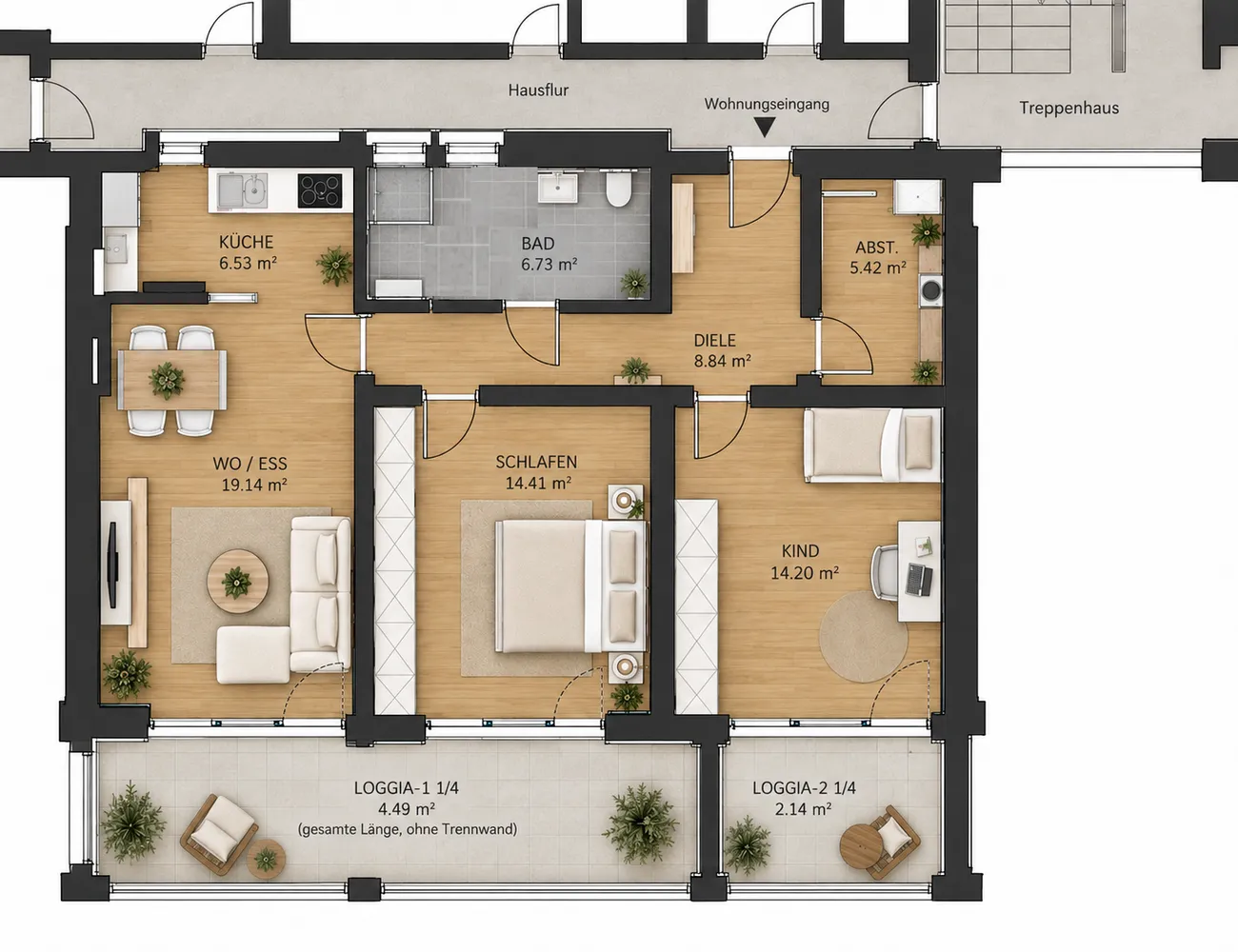 3 room apartment with 81 m² in Regensburg – Photo 4