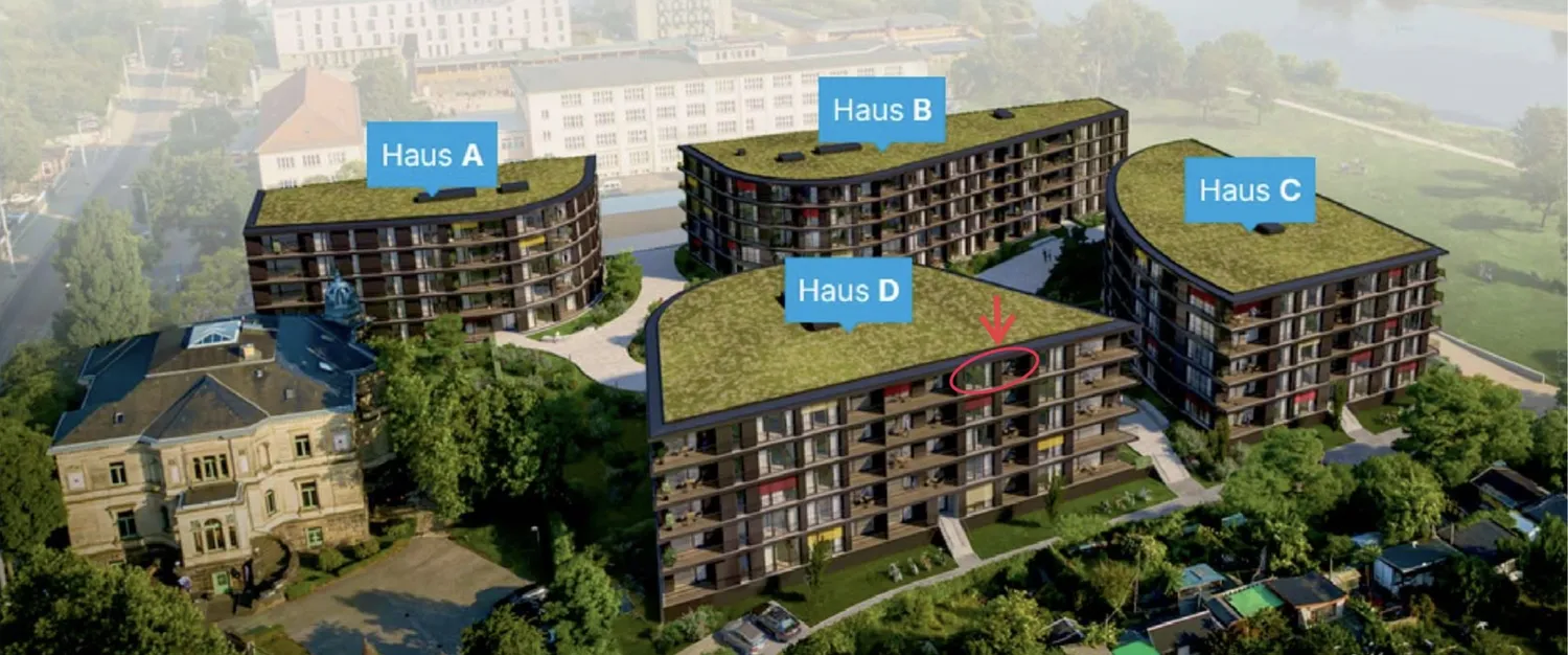 2 Zimmer Wohnung mit 63 m² in Dresden – Bild 1