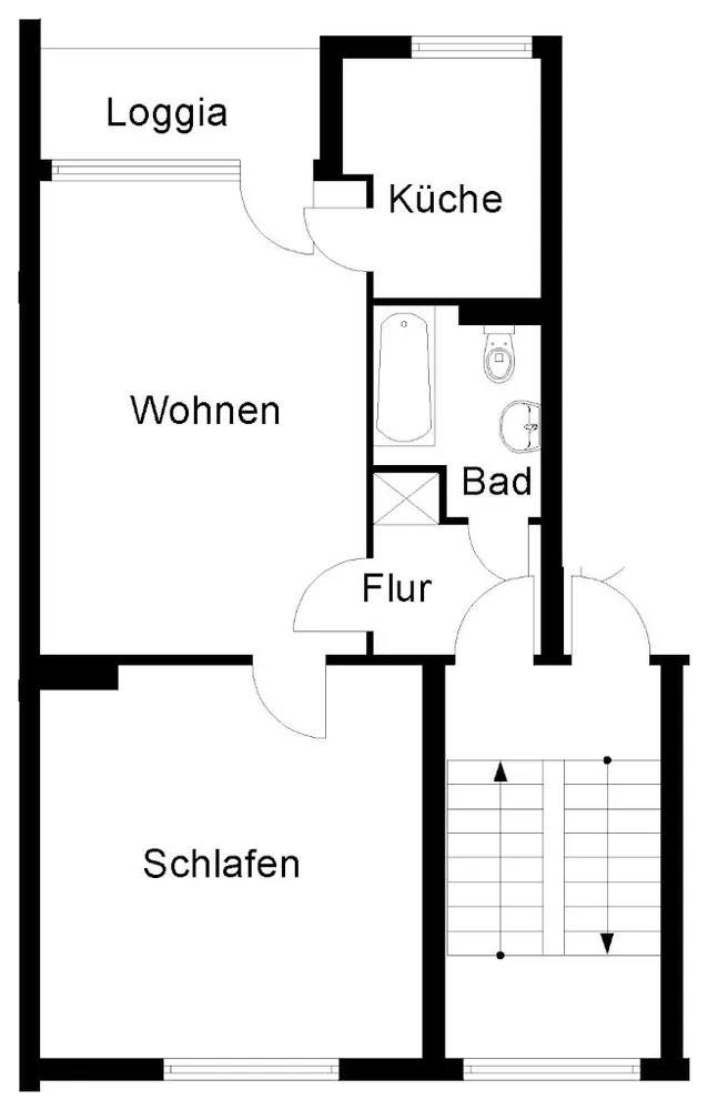 2 Zimmer Wohnung mit 46 m² in Wuppertal – Bild 2