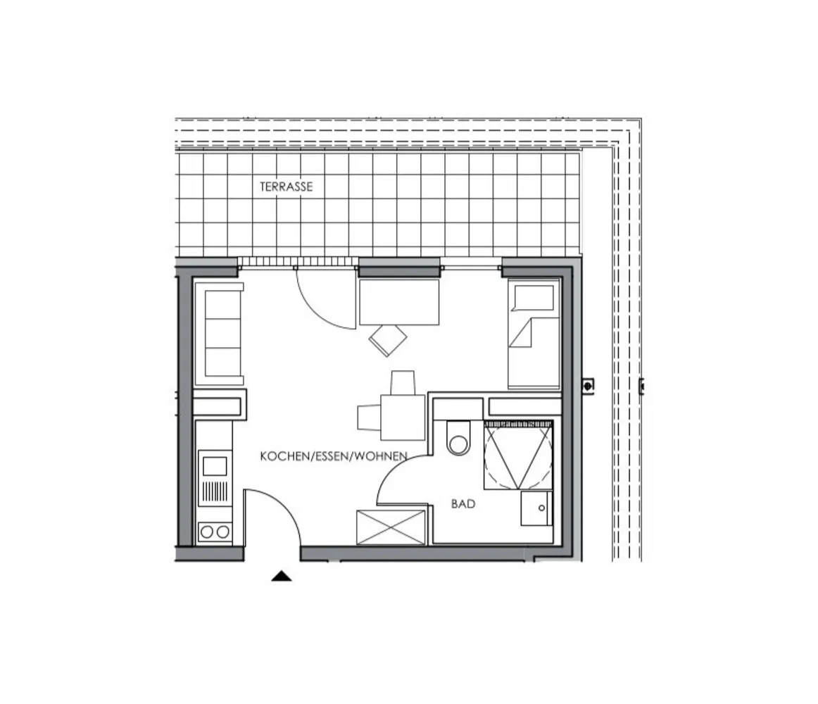 1 Zimmer Wohnung mit 37 m² in Aachen – Bild 5