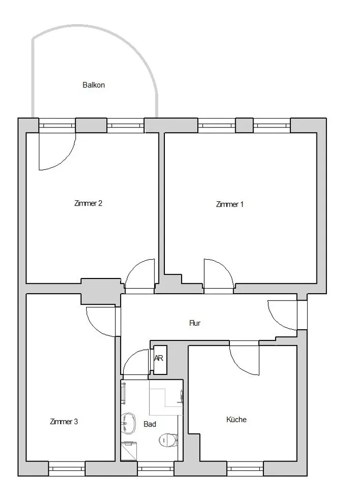 3 room apartment with 69 m² in Chemnitz – Photo 10
