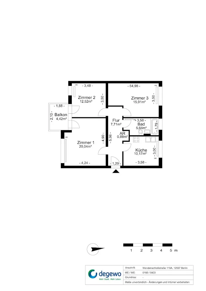 3 Zimmer Wohnung mit 75 m² in Berlin – Bild 9