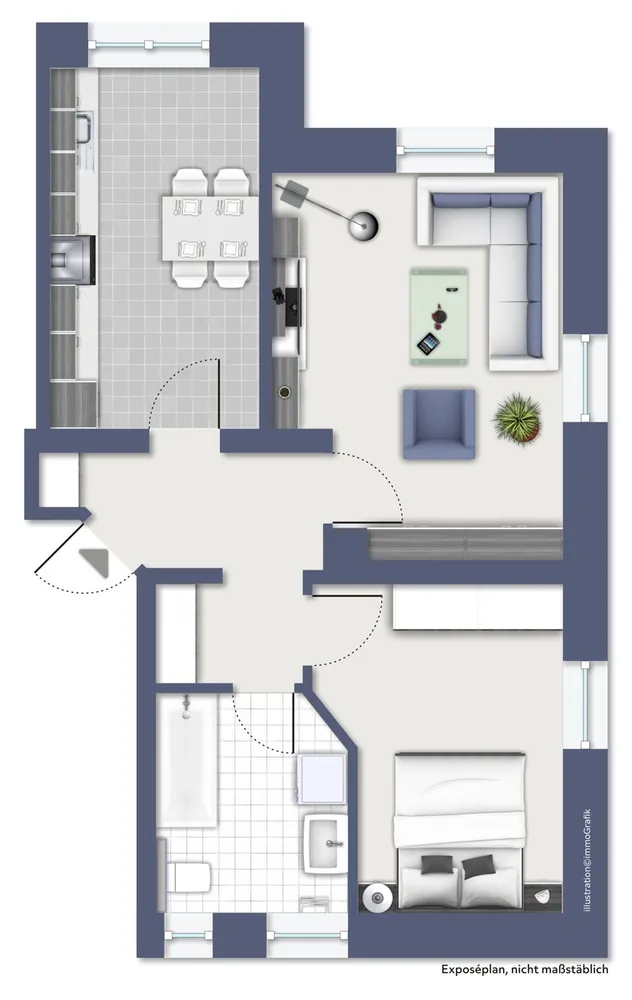 2 Zimmer Wohnung mit 52 m² in Chemnitz – Bild 5