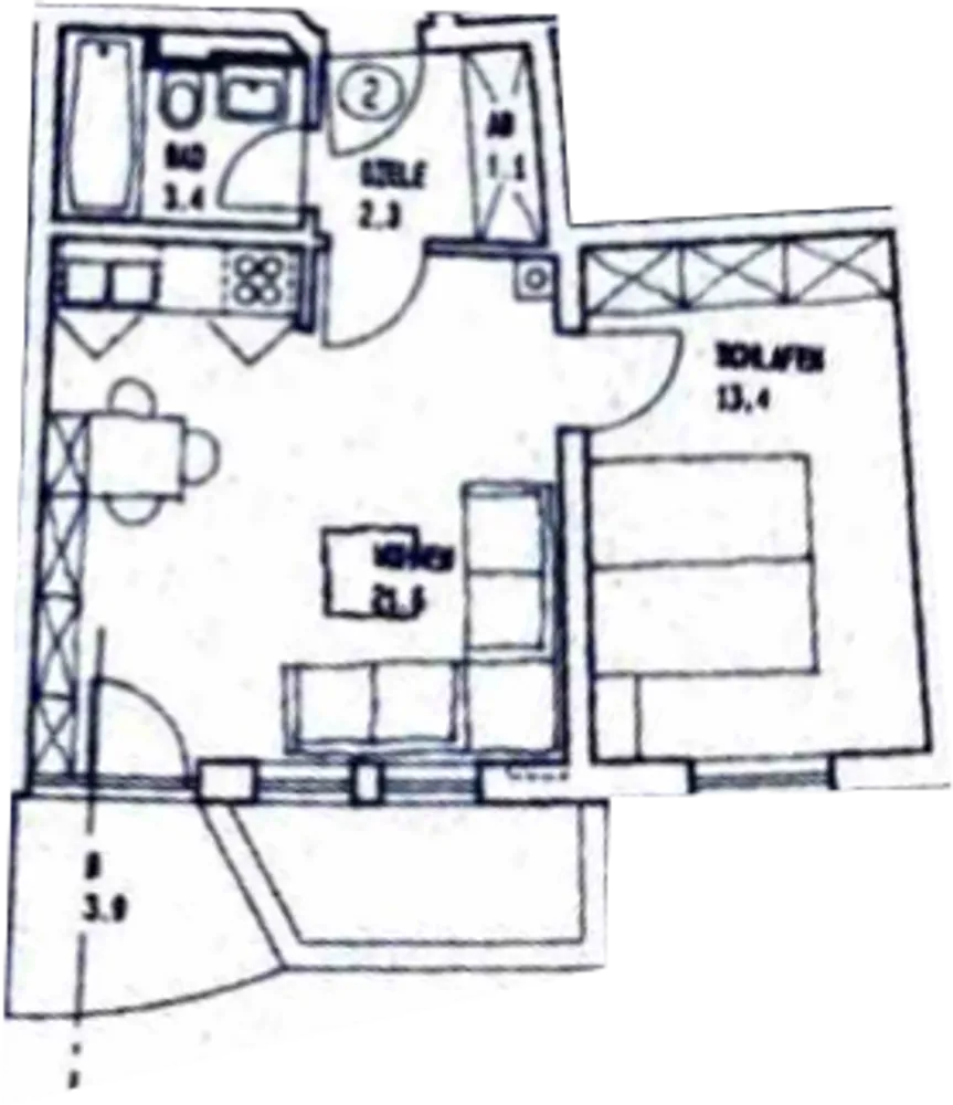 2 Zimmer Wohnung mit 45 m² in Regensburg – Bild 7