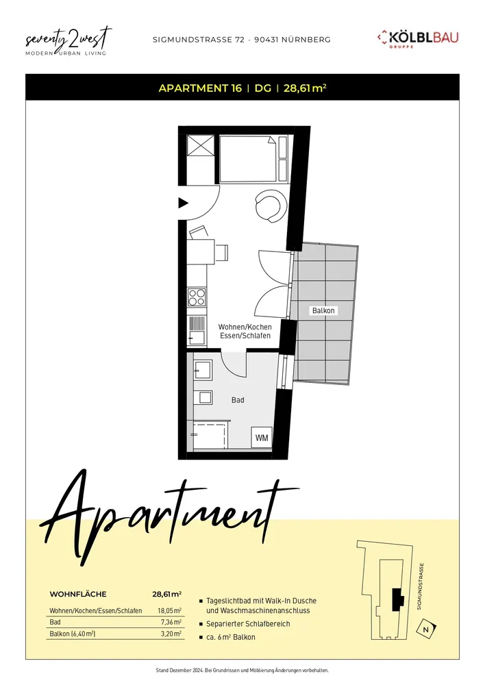 1 Zimmer Wohnung mit 29 m² in Nürnberg – Bild 10