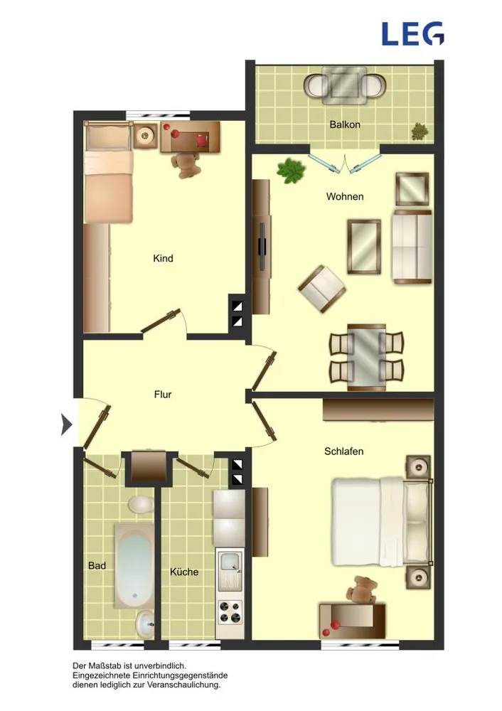 3 Zimmer Wohnung mit 74 m² in Wuppertal – Bild 2