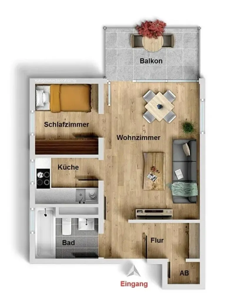 2 Zimmer Wohnung mit 38 m² in Köln – Bild 7