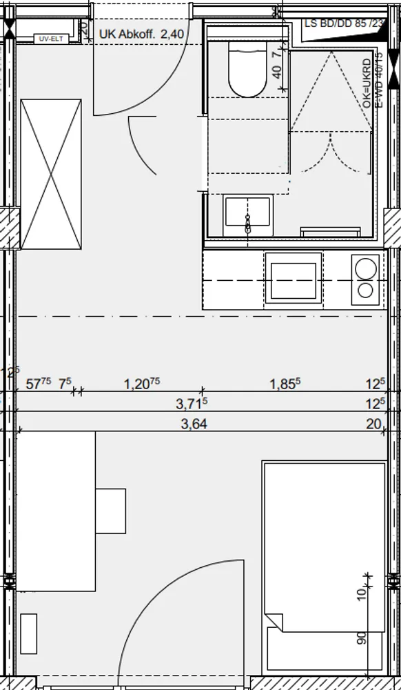 1 Zimmer Wohnung mit 22 m² in Hannover – Bild 4