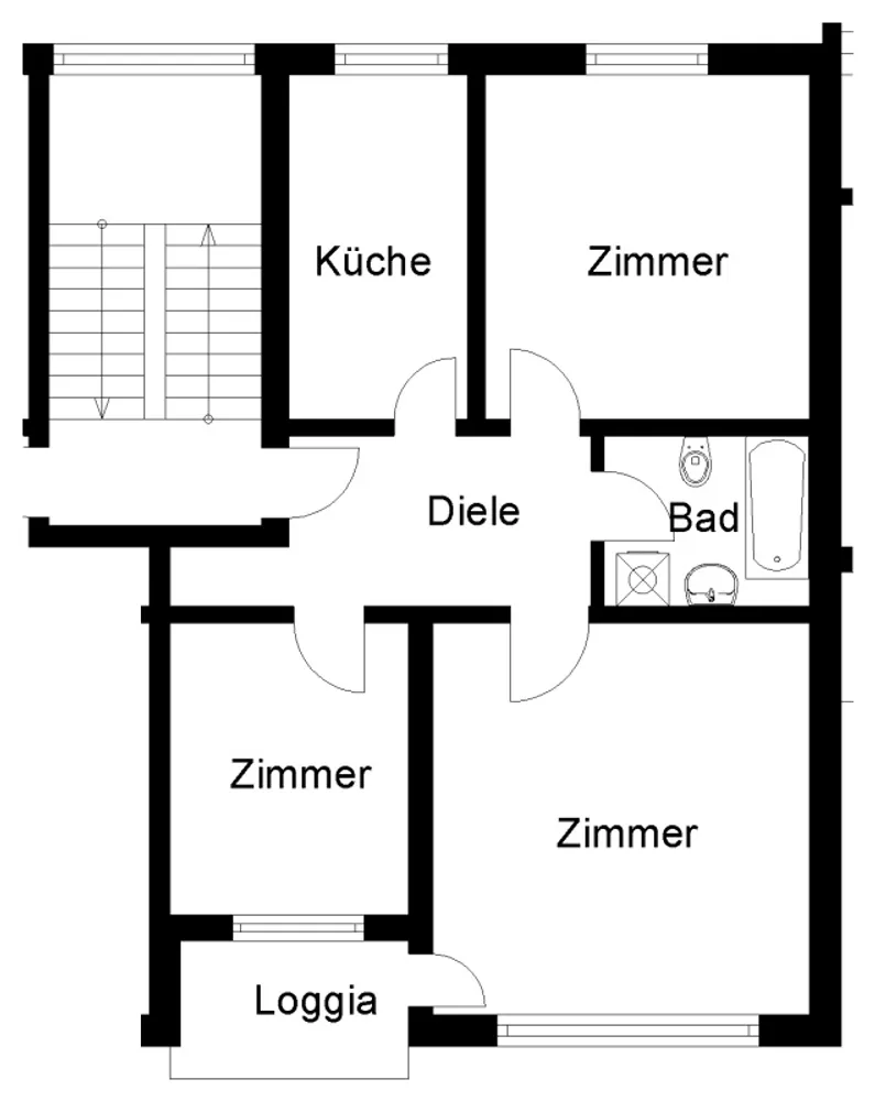 3 Zimmer Wohnung mit 66 m² in Osnabrück – Bild 2