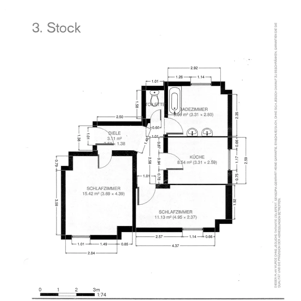 2 Zimmer Wohnung mit 54 m² in Augsburg – Bild 2