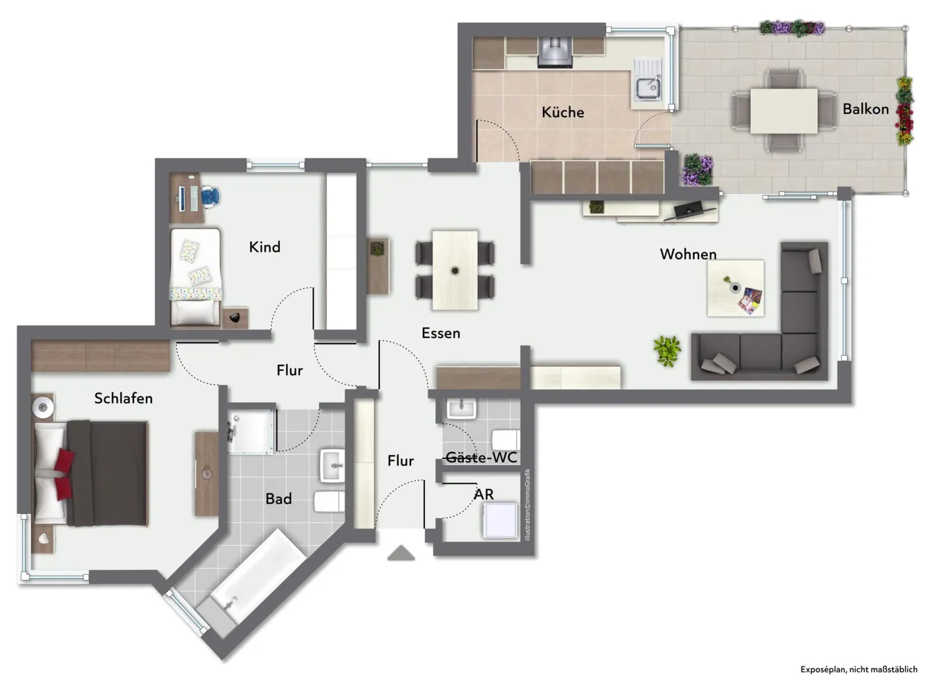3 Zimmer Wohnung mit 83 m² in Gütersloh – Bild 5