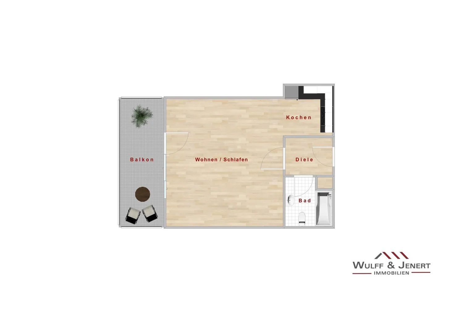 1 Zimmer Wohnung mit 36 m² in Duisburg – Bild 11