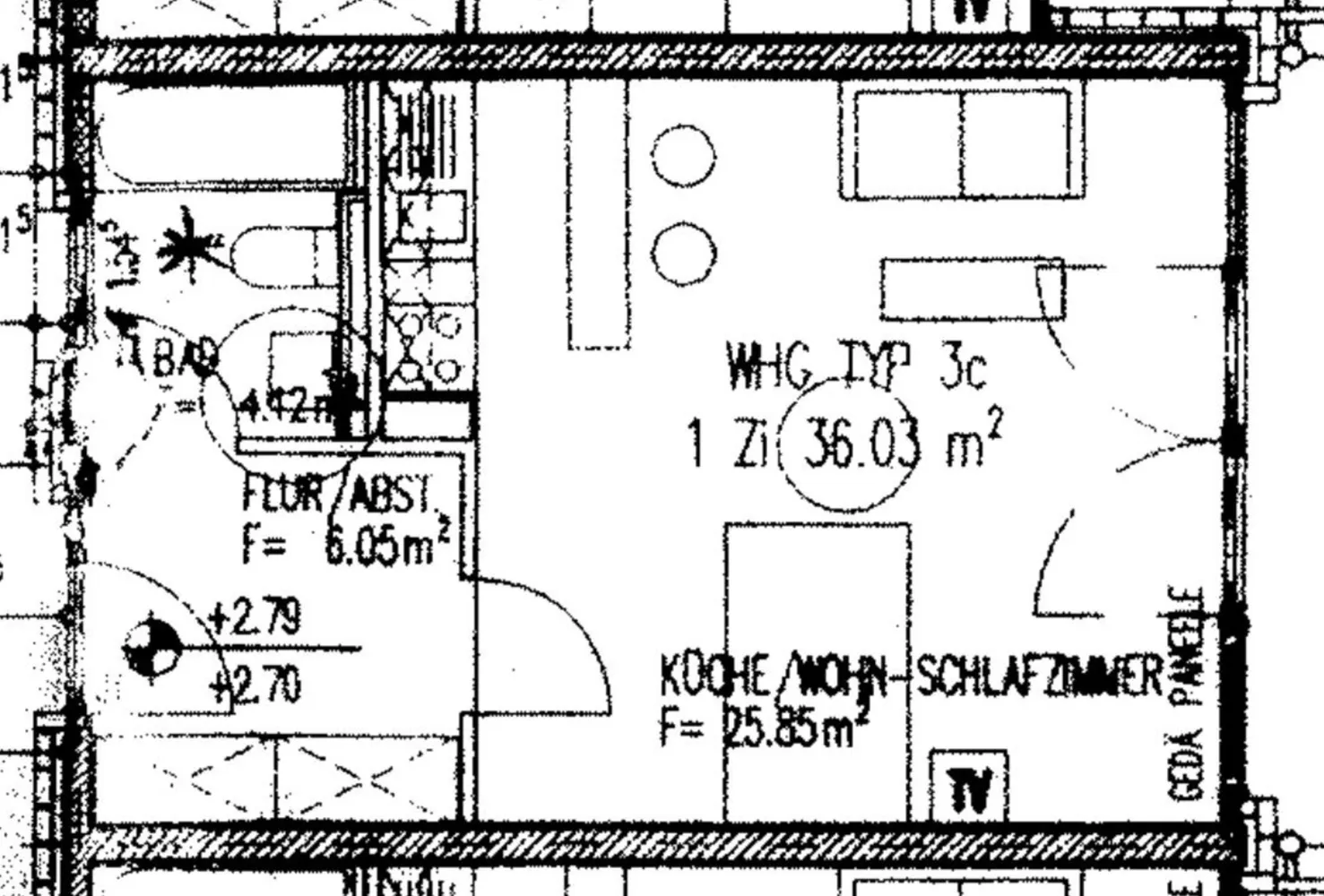 1 Zimmer Wohnung mit 36 m² in Berlin – Bild 1