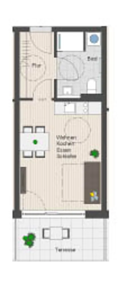 1 Zimmer Wohnung mit 35 m² in Dresden – Bild 2
