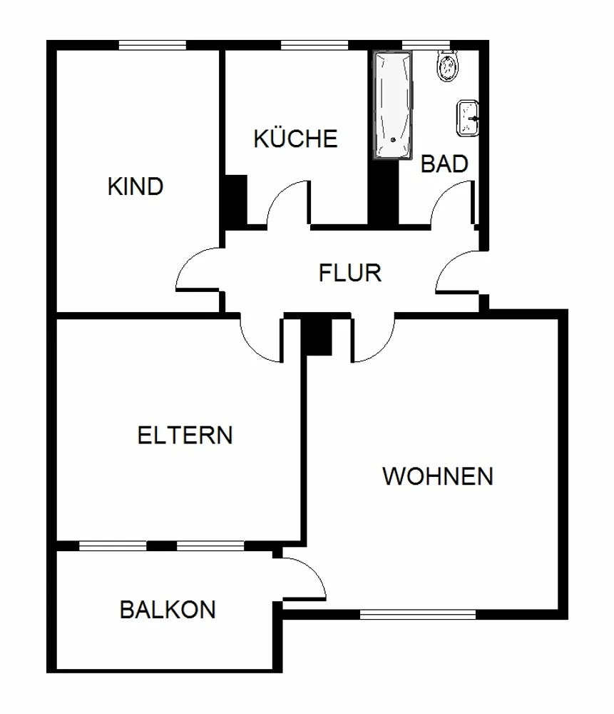 4 Zimmer Wohnung mit 63 m² in Dortmund – Bild 7