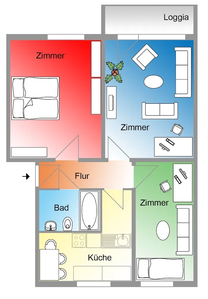 3 Zimmer Wohnung mit 61 m² in Potsdam – Bild 8