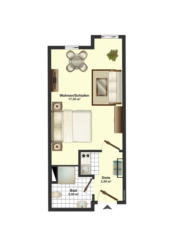 1 Zimmer Wohnung mit 24 m² in Bochum – Bild 8