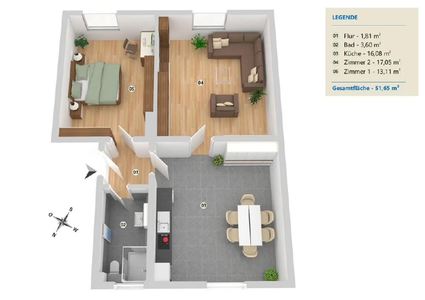 3 Zimmer Wohnung mit 58 m² in Minden – Bild 6