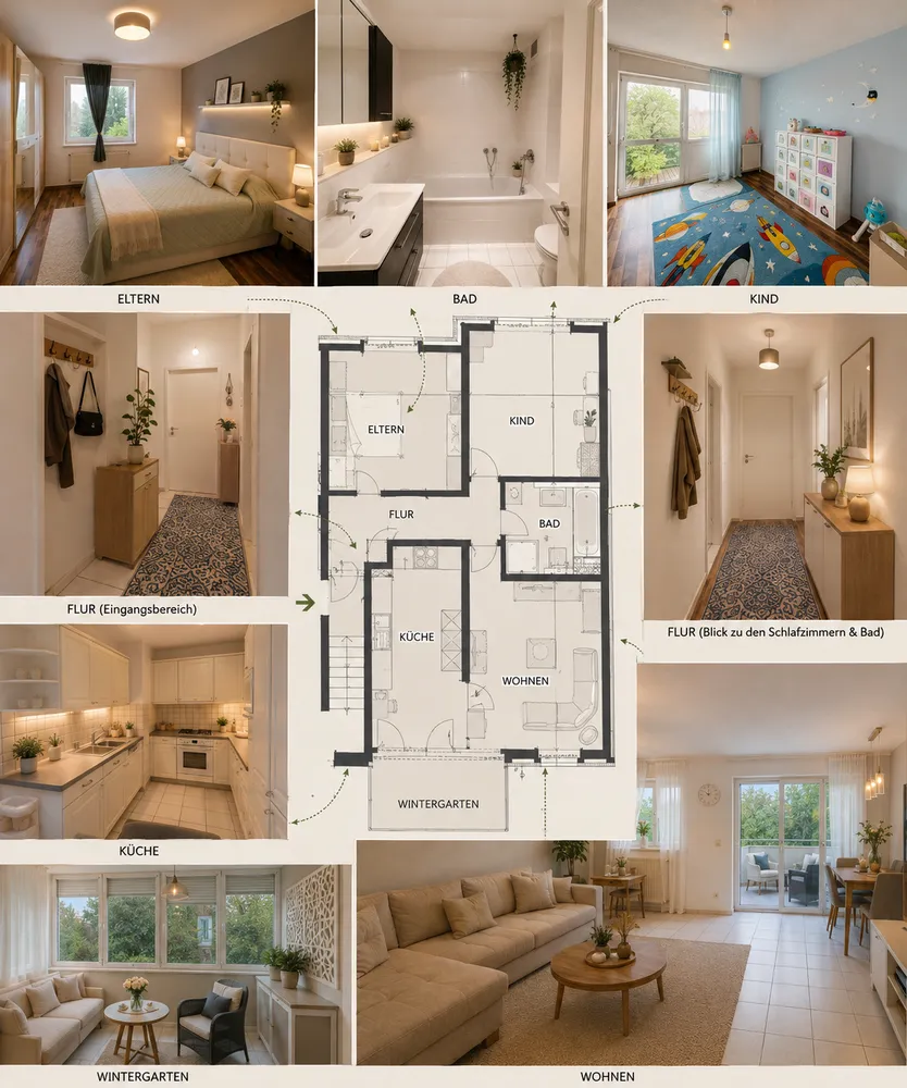 4 Zimmer Wohnung mit 79 m² in Hamm – Bild 3