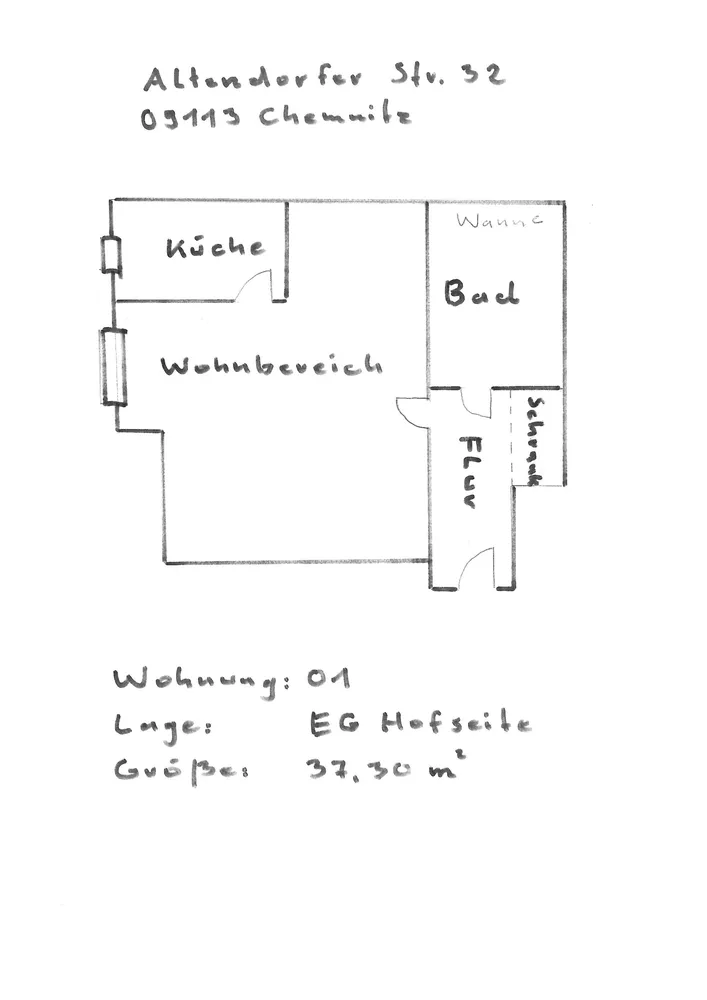 1 Zimmer Wohnung mit 37 m² in Chemnitz – Bild 4