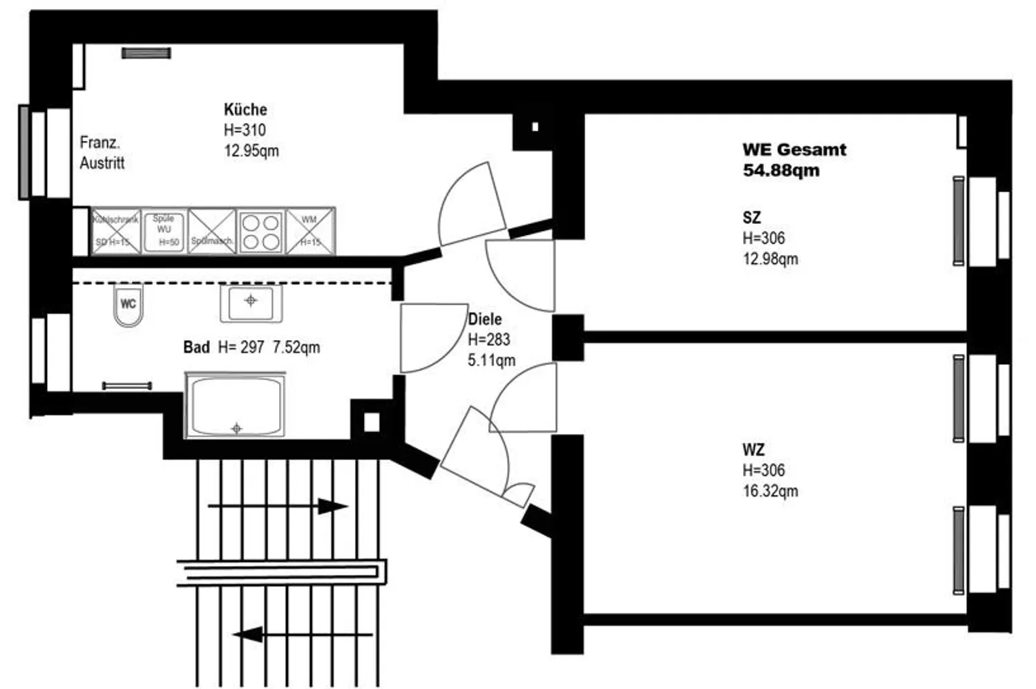 2 Zimmer Wohnung mit 55 m² in Leipzig – Bild 9
