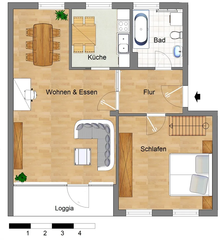 2 Zimmer Wohnung mit 64 m² in Hannover – Bild 7