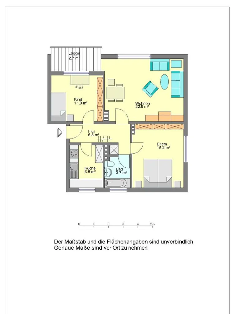 3 Zimmer Wohnung mit 66 m² in Detmold – Bild 1