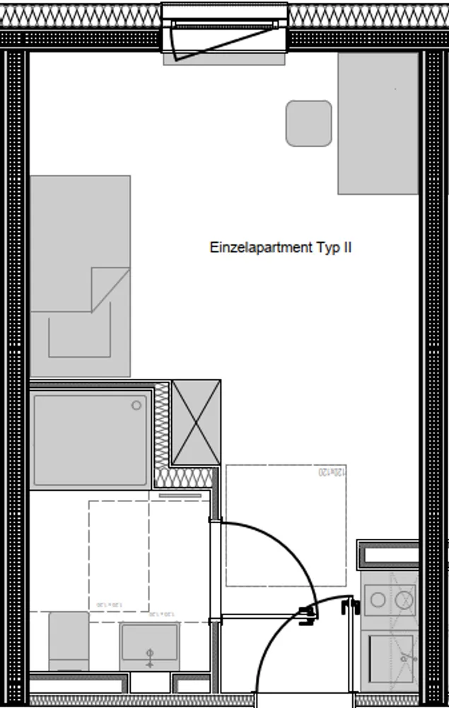 1 Zimmer Wohnung mit 19 m² in Regensburg – Bild 3