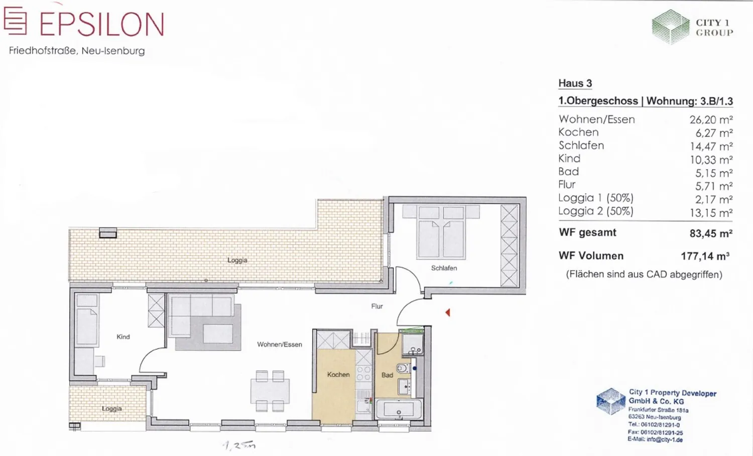 3 room apartment with 83 m² in Neu-Isenburg – Photo 10