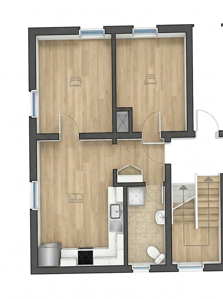 3 Zimmer Wohnung mit 60 m² in München – Bild 3