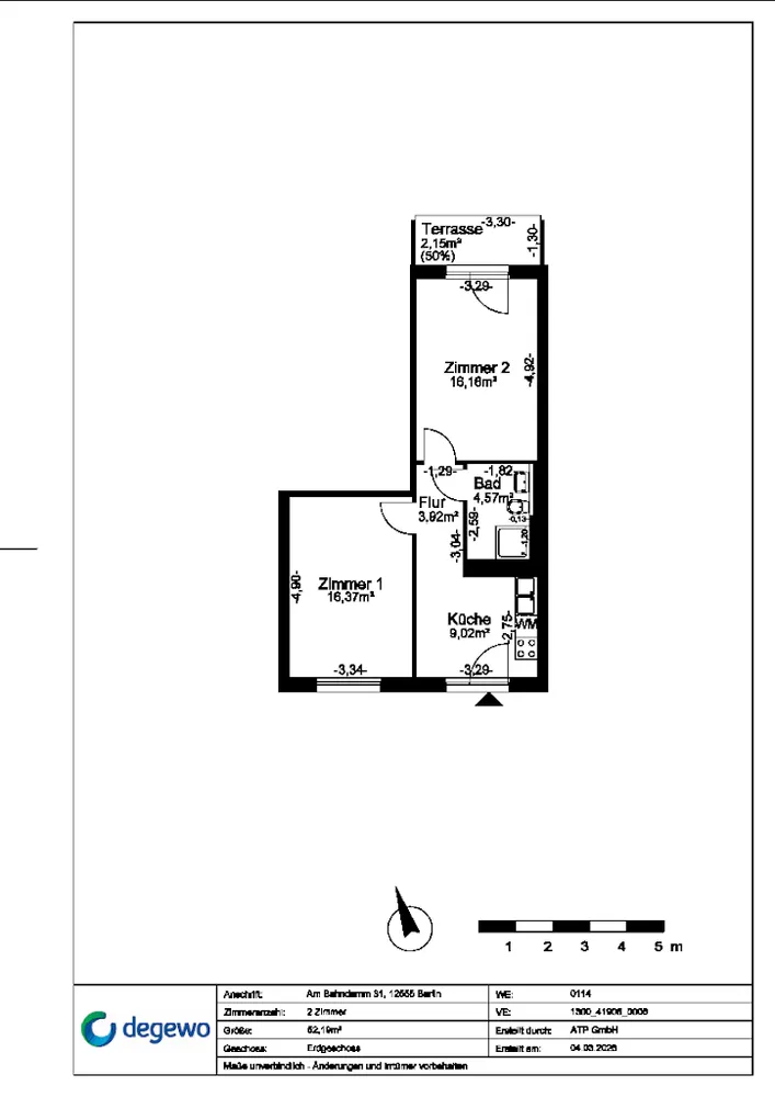 2 Zimmer Wohnung mit 53 m² in Berlin – Bild 10