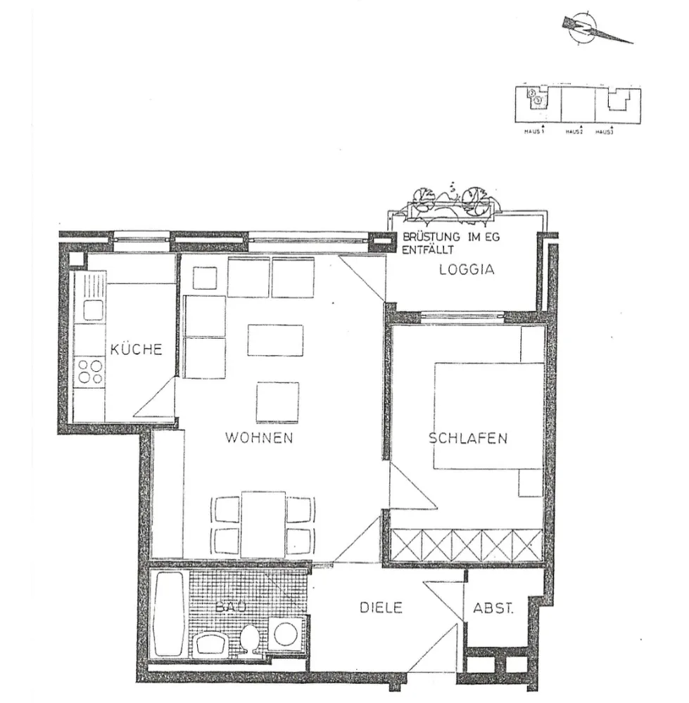 2 Zimmer Wohnung mit 55 m² in Köln – Bild 1