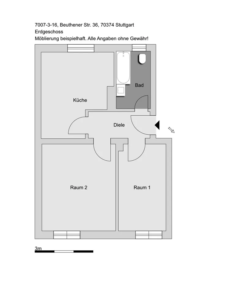 2 Zimmer Wohnung mit 52 m² in Stuttgart – Bild 4