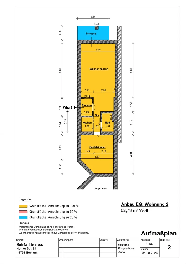 2 Zimmer Wohnung mit 58 m² in Bochum – Bild 7