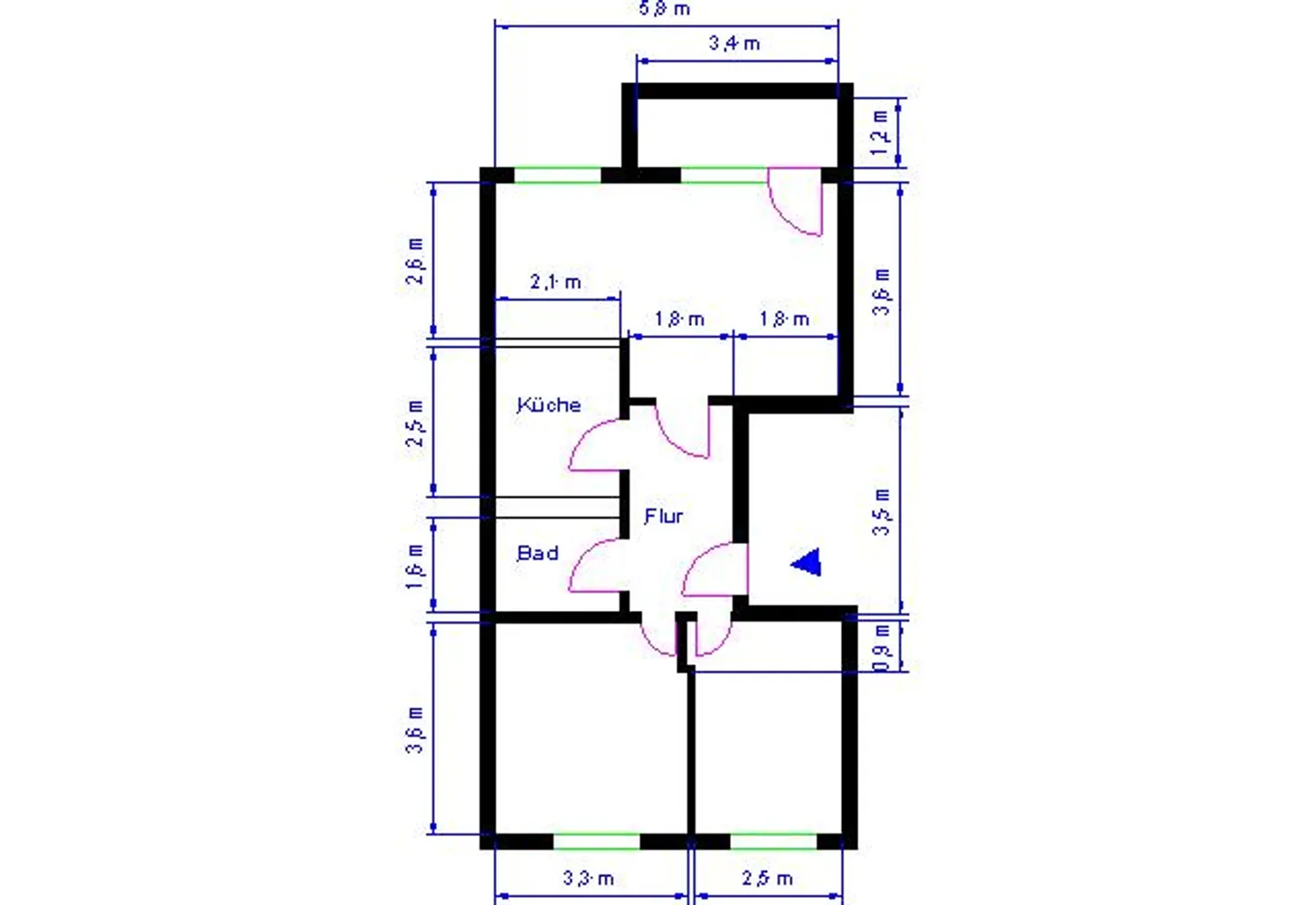 3 Zimmer Wohnung mit 58 m² in Magdeburg – Bild 6