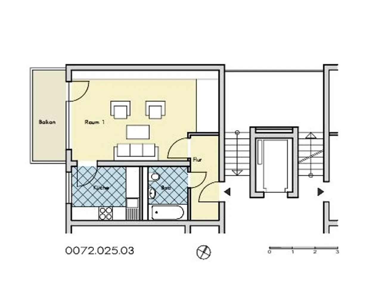 1 Zimmer Wohnung mit 42 m² in Wuppertal – Bild 2
