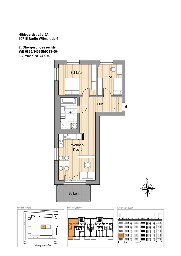 3 Zimmer Wohnung mit 75 m² in Berlin – Bild 11
