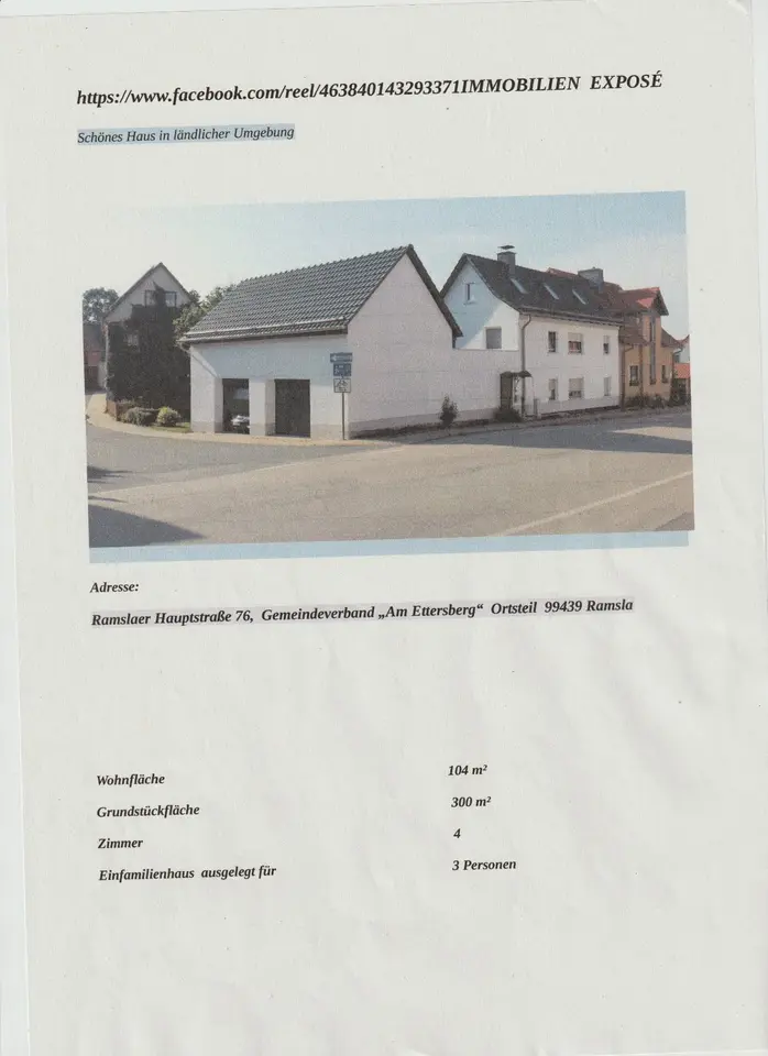 4 Zimmer Haus mit 104 m² in Weimar – Bild 1