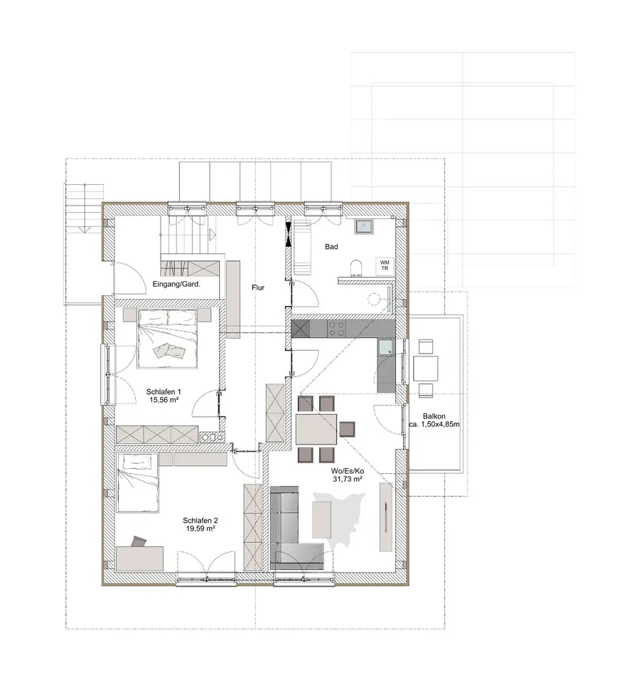 3 Zimmer Wohnung mit 95 m² in Weilheim in Oberbayern – Bild 4