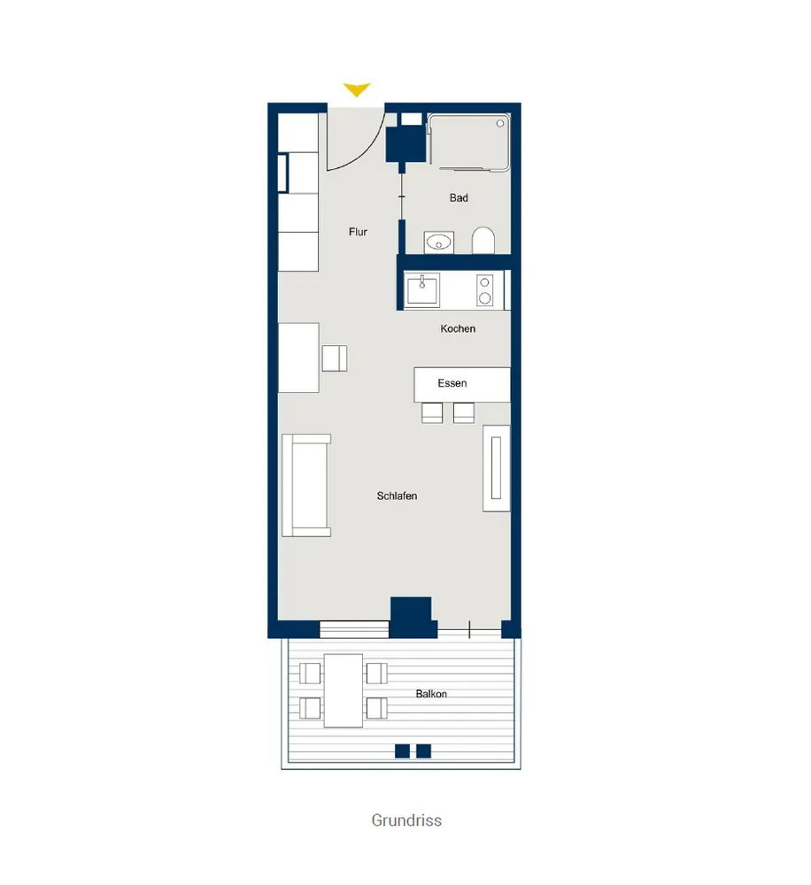 1 Zimmer Wohnung mit 33 m² in München – Bild 5